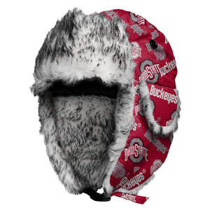 Ohio State Buckeyes NCAA Repeat Print Trapper Hat