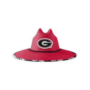 Georgia Bulldogs NCAA Team Color Straw Hat