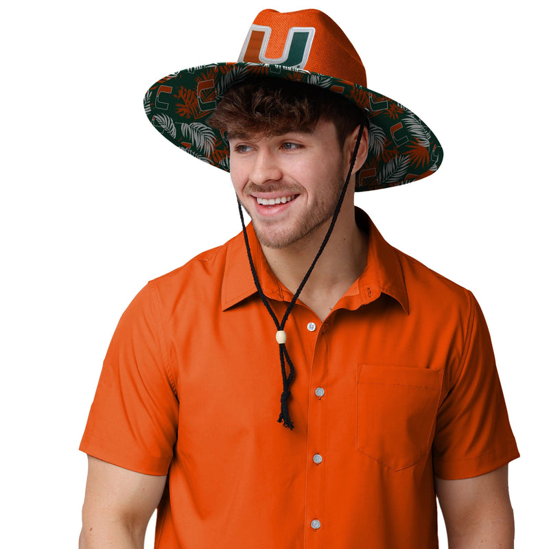 Miami Hurricanes NCAA Team Stripe Bucket Hat