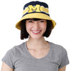 Michigan Wolverines NCAA Team Stripe Bucket Hat