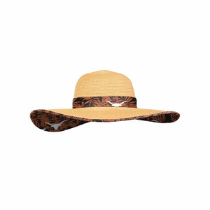 Texas Longhorns NCAA Womens Floral Straw Hat