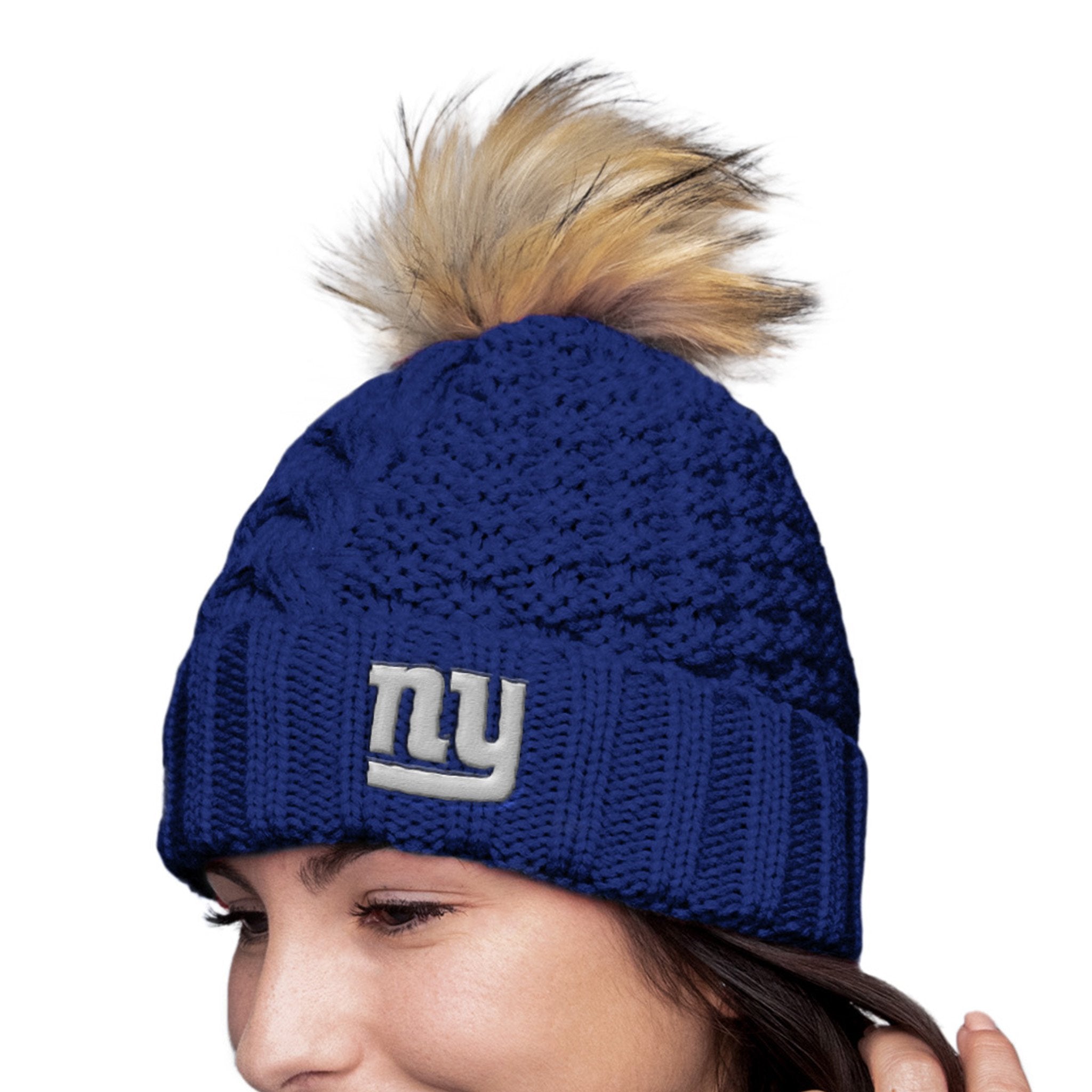 The Giants Beanie Yarn Pom Pom, New York Giants