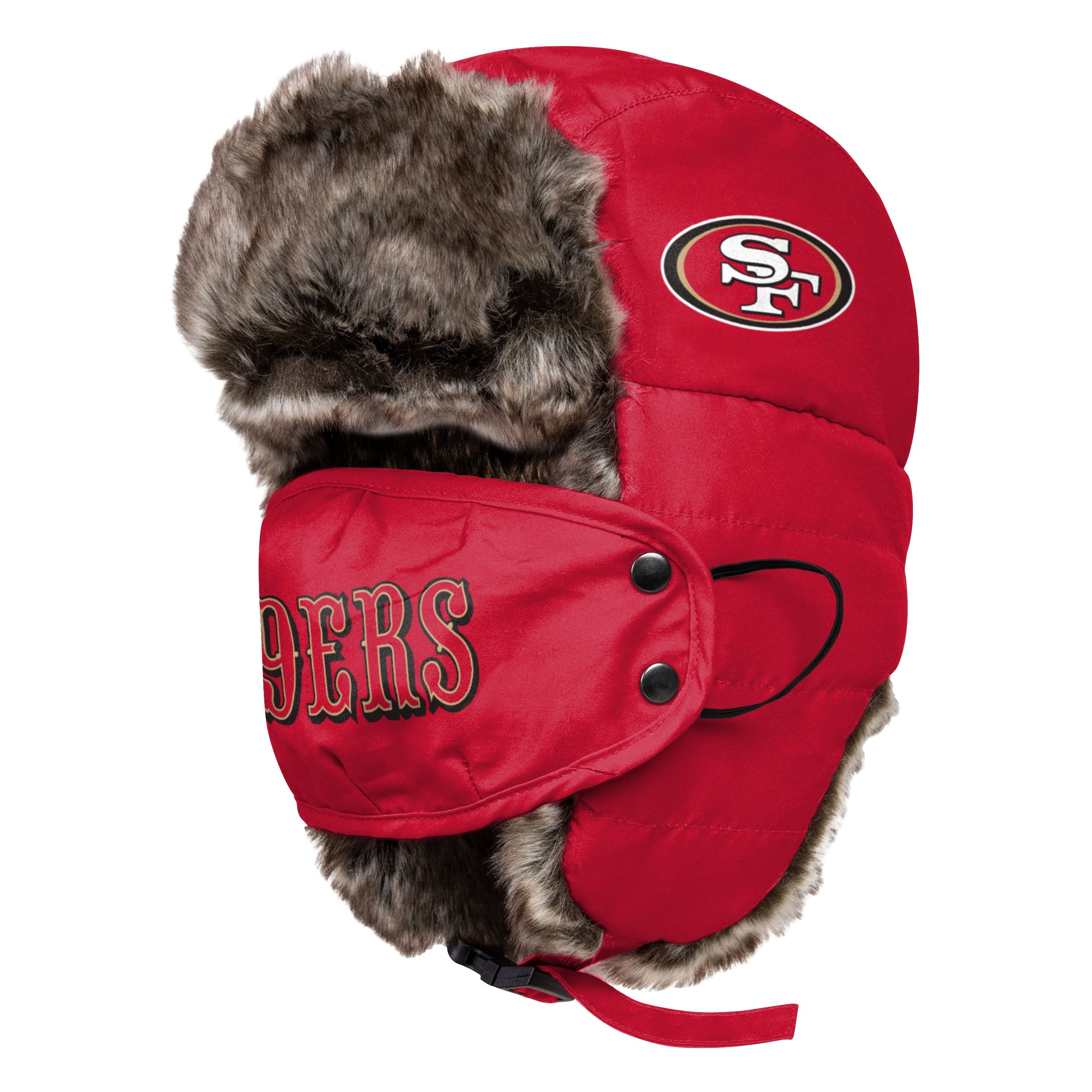 San Francisco Warm Bomber Hat 49ers Trapper Hat San Fran Knit Hat San Francisco Earflap Hat 49ers Lumberjack Hat San Francisco Winter Hat