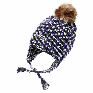 Baltimore Ravens NFL Colorblend Knit Pom Beanie