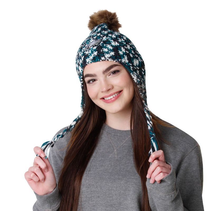 Eagles Helmet Pom Beanie