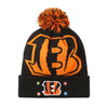 Cincinnati Bengals NFL Cropped Logo Light Up Knit Beanie