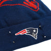 New England Patriots NFL Cropped Logo Light Up Knit Beanie