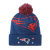 New England Patriots NFL Cropped Logo Light Up Knit Beanie