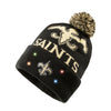 New Orleans Saints NFL Cropped Logo Light Up Knit Beanie