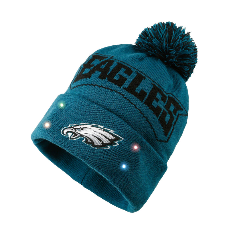 Detroit Lions Cropped Logo Light Up Knit Beanie FOCO