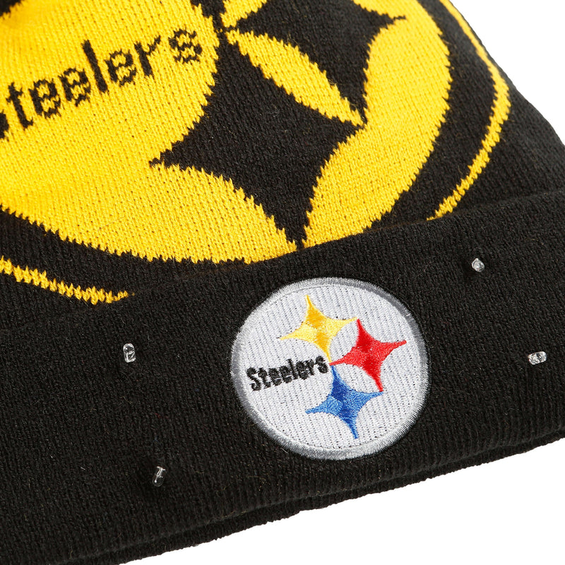 Pittsburgh Steelers XL-LOGO BEANIE Black