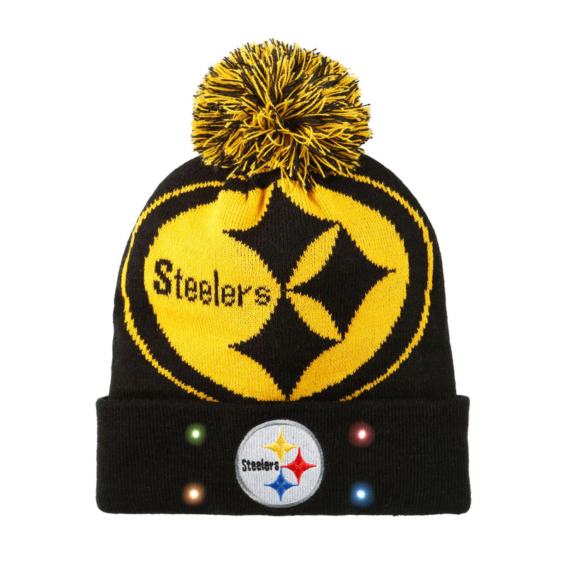 Pittsburgh Steelers Big Logo Light Up Knit Hat