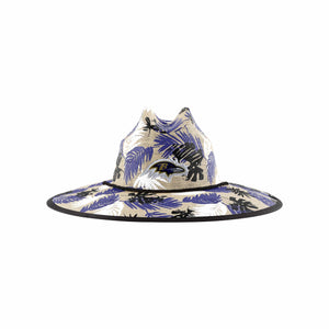 Baltimore Ravens NFL Floral Printed Straw Hat