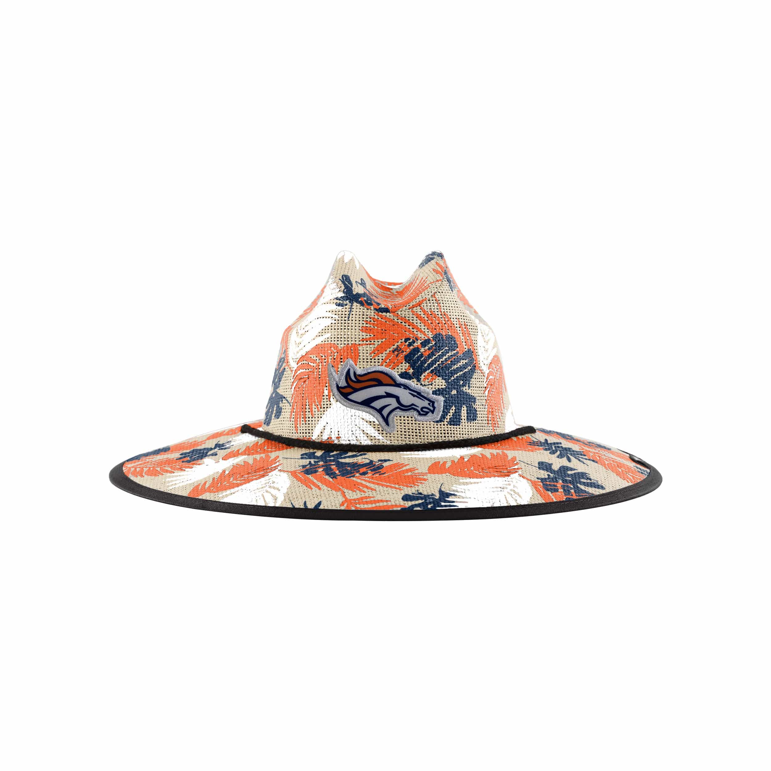 Denver Broncos NFL Floral Printed Straw Hat