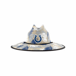 Indianapolis Colts NFL Floral Printed Straw Hat