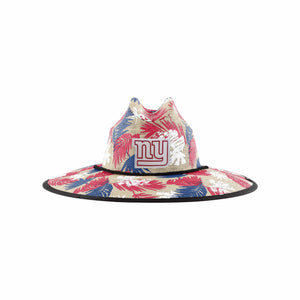 New York Giants NFL Floral Printed Straw Hat