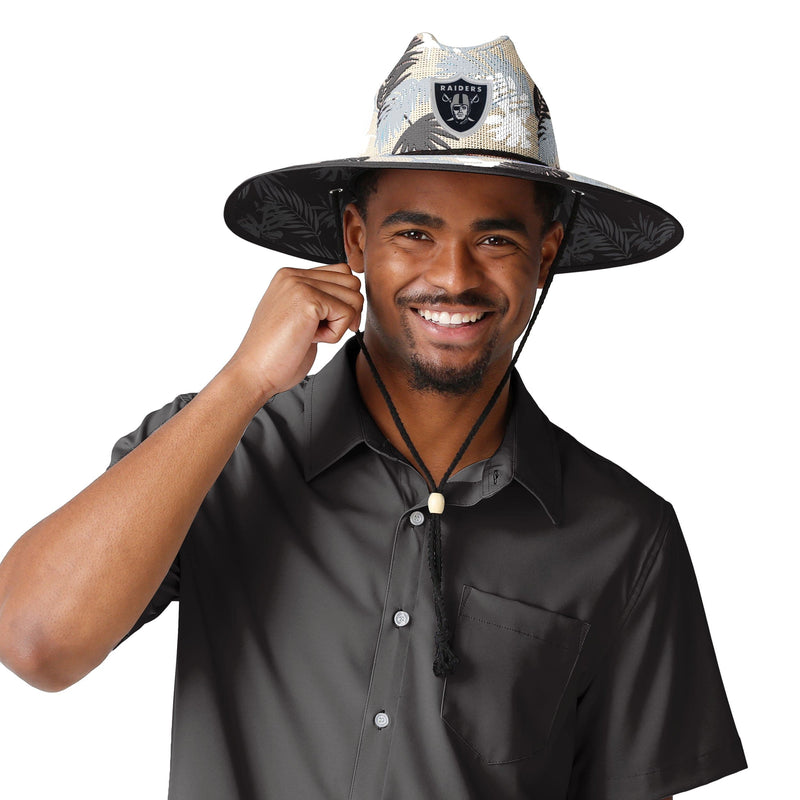 las vegas raiders straw hat