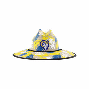 Los Angeles Rams NFL Floral Printed Straw Hat