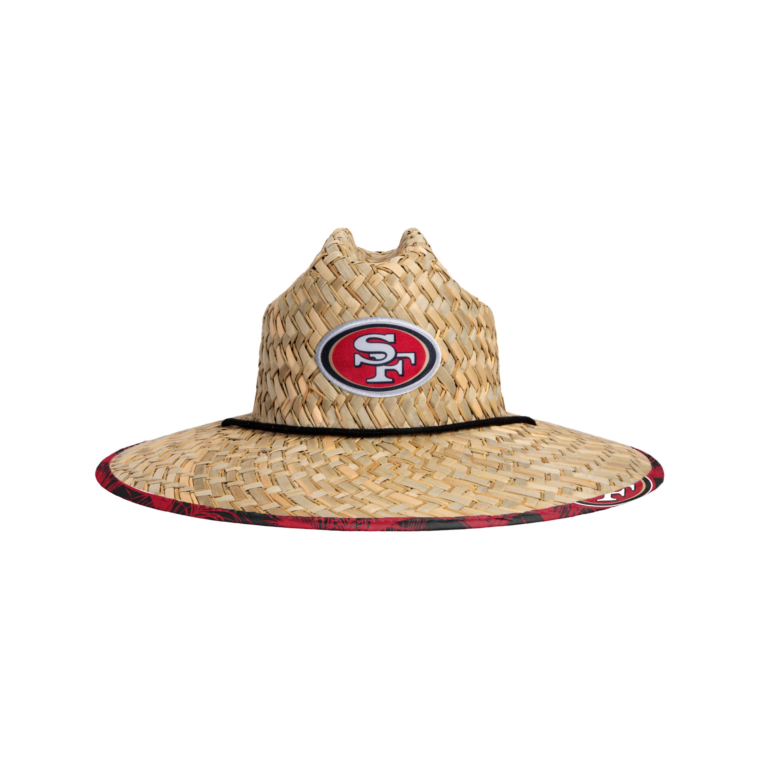 San Francisco 49ers Hat Football Straw Cowboy NFL Black -   in