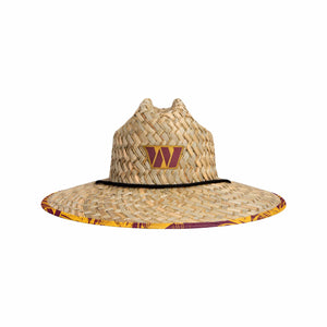 Washington Commanders NFL Floral Straw Hat