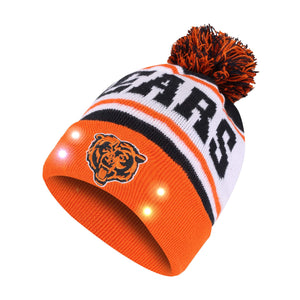 Denver Broncos NFL Cropped Logo Light Up Knit Beanie