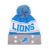 Detroit Lions NFL Snow Stealer Light Up Beanie