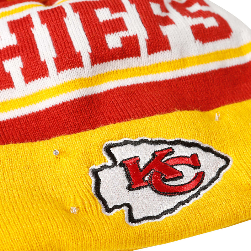 Kansas City Chiefs Womens NFL Glitter Knit Light Up Beanie