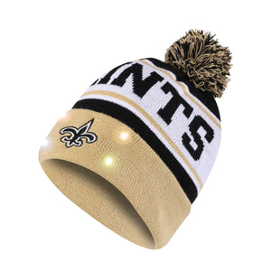 New Orleans Saints NFL Snow Stealer Light Up Beanie