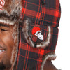 Cleveland Browns NFL Wordmark Flannel Trapper Hat