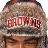 Cleveland Browns NFL Wordmark Flannel Trapper Hat