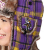Minnesota Vikings NFL Wordmark Flannel Trapper Hat