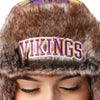 Minnesota Vikings NFL Wordmark Flannel Trapper Hat