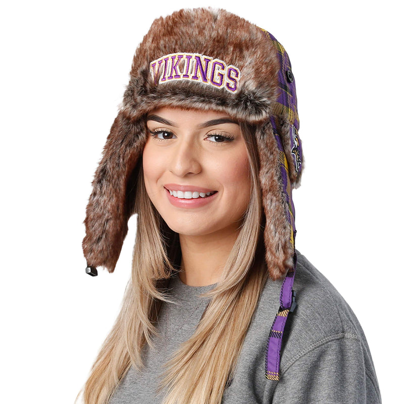 Minnesota Vikings NFL Repeat Print Trapper Hat