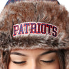 New England Patriots NFL Wordmark Flannel Trapper Hat