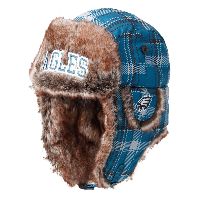 Philadelphia Eagles NFL Wordmark Flannel Trapper Hat