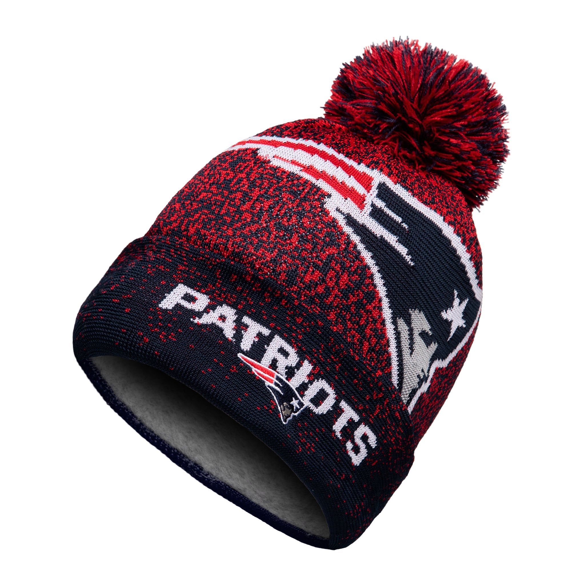 The Pats NFL Beanie with Yarn Pom Pom