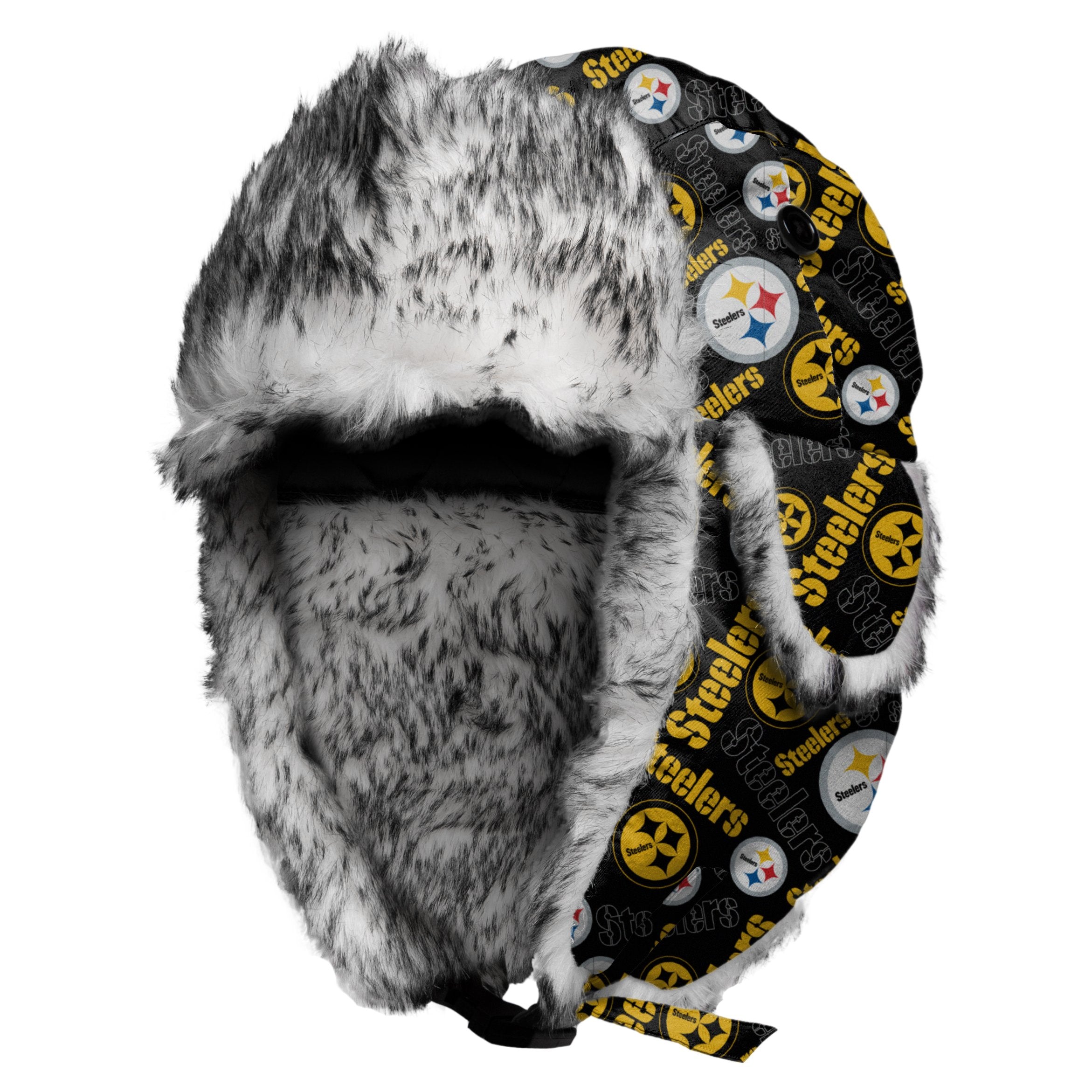 steelers fur hat