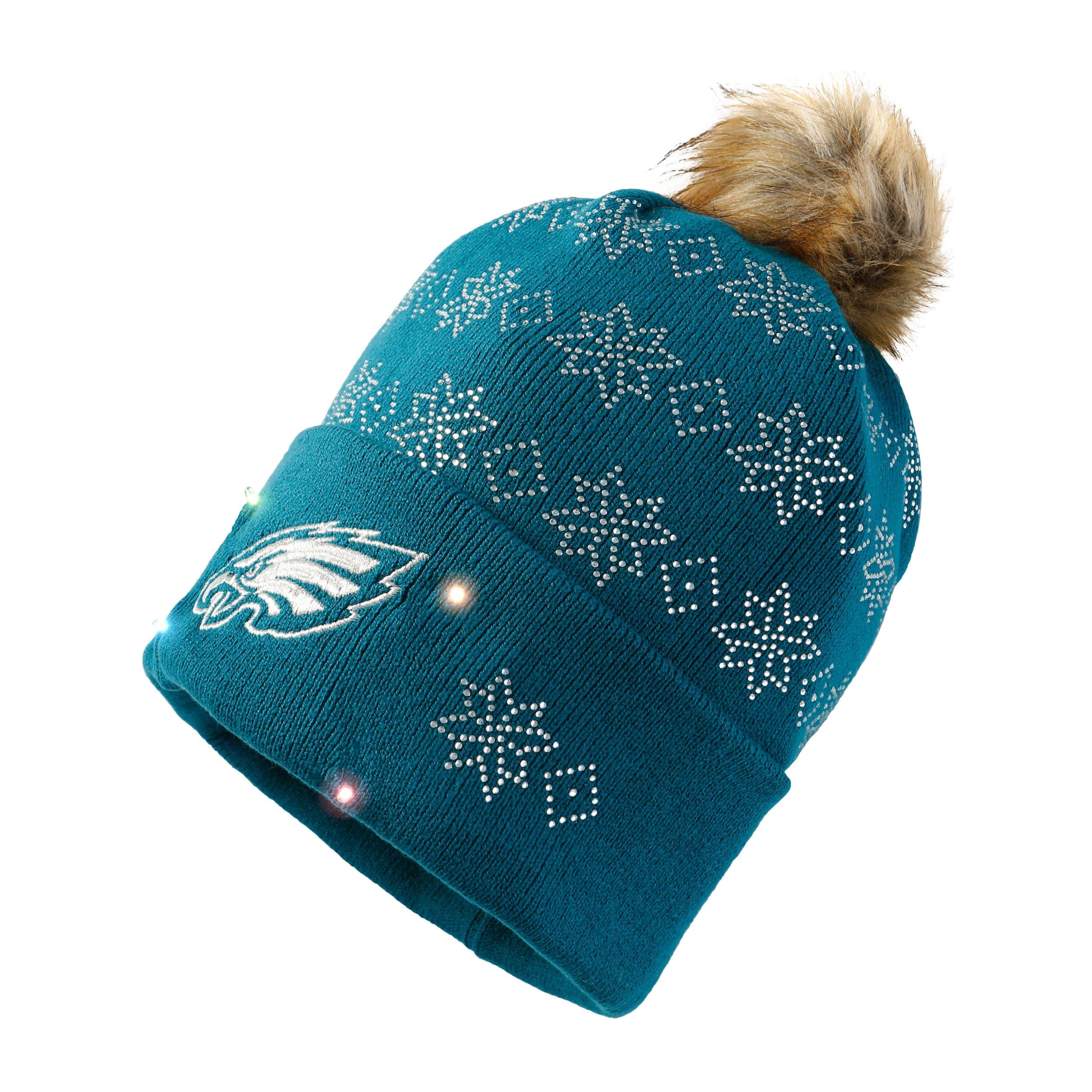 Philadelphia Eagles NFL Rhinestone Light Up Beanie