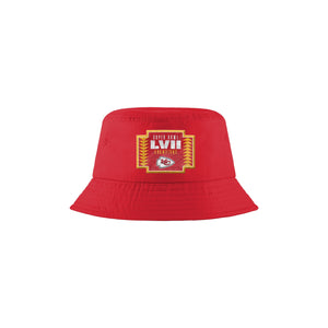 Kansas City Chiefs NFL Super Bowl LVII Champions Solid Bucket Hat