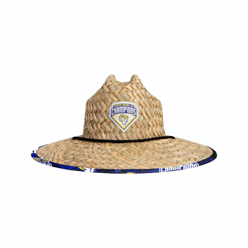 Los Angeles Rams NFL Super Bowl LVI Champions Straw Hat