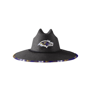 Baltimore Ravens NFL Team Color Straw Hat