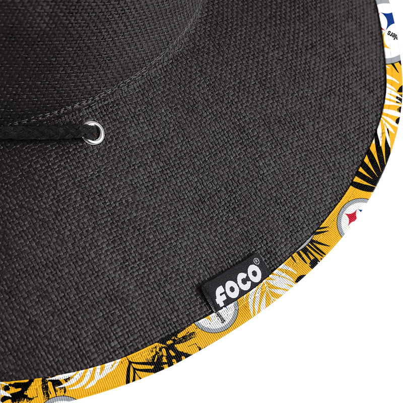 FOCO Pittsburgh Steelers NFL Americana Straw Hat, Straw