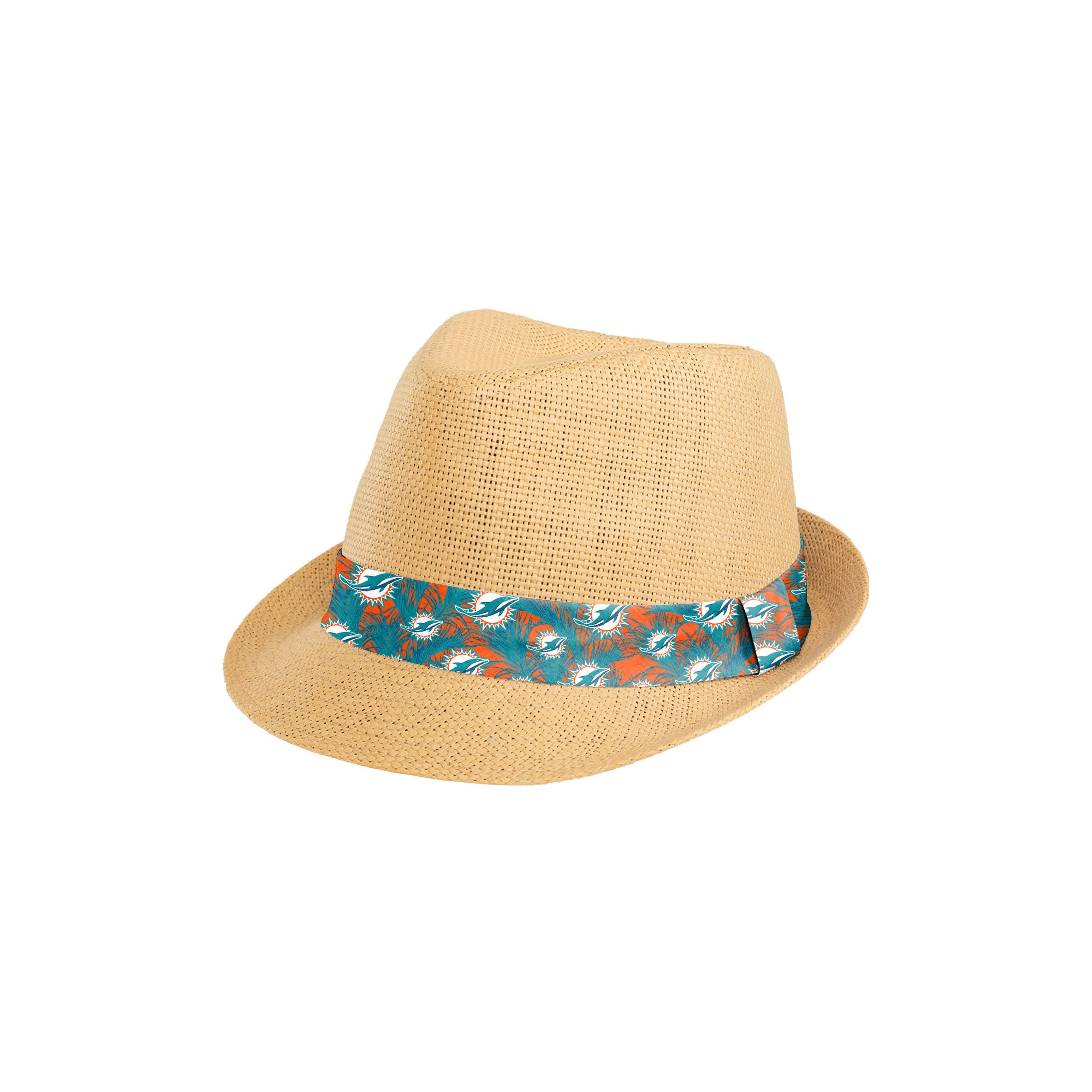 Miami Dolphins NFL Floral Straw Hat