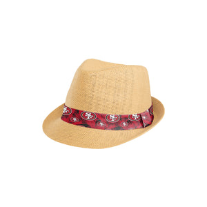 San Francisco 49ers NFL Trilby Straw Hat