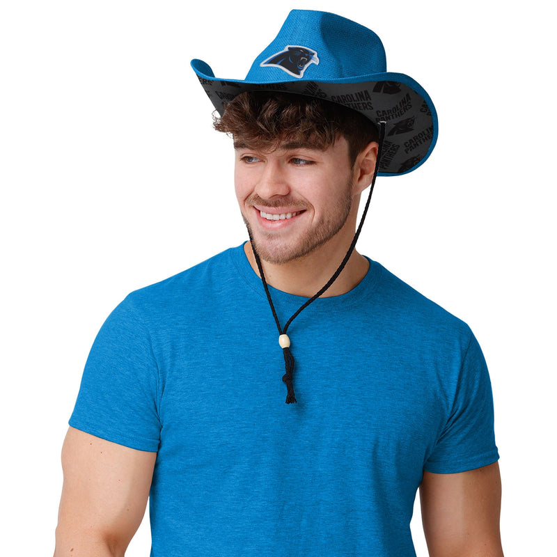 Carolina Panthers NFL Team Stripe Cowboy Hat