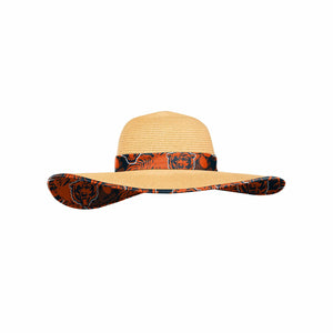 Chicago Bears NFL Womens Floral Straw Hat