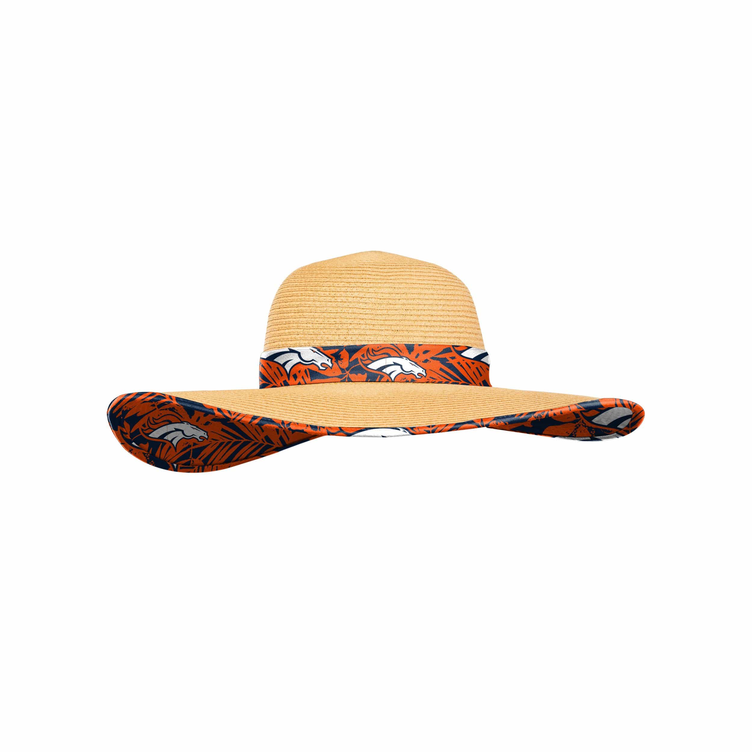 Denver Broncos NFL Womens Tie-Dye Ribbon Straw Hat