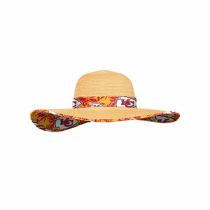 Kansas City Chiefs NFL Womens Floral Straw Hat