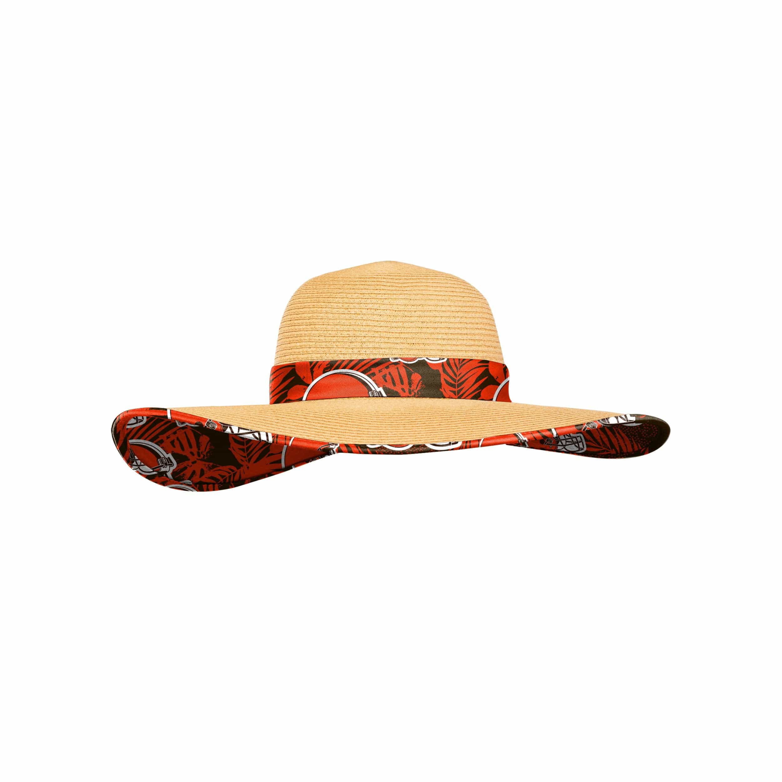 FOCO NFL Womens Floral Straw Hat