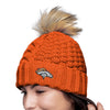 NFL Womens Faux Fur Pom Beanie - Pick Your Team